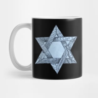 The 12 Tribes of Israel - Star of David Mug